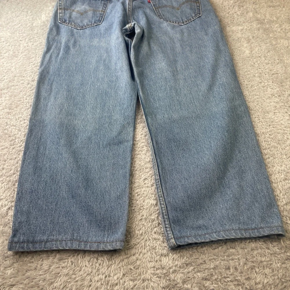 Levi's 550 Relaxed Fit Jeans Mens 36x29 (36X26 READ) Light Wash Blue Tapered